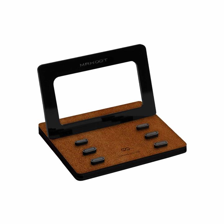 نگهدارنده گوشی موبایل ماهوت مدل MODEL 3_Brown-Chamois-Leather MAHOOT Mobile Phone and Tablet Stand Model 3 Brown_Chamois_Leather